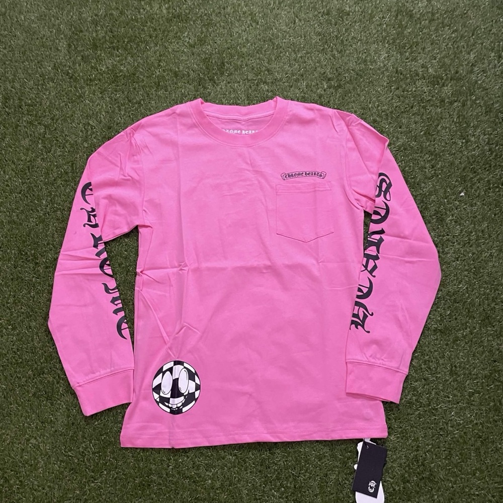 Pink vanity affair CH logo tee